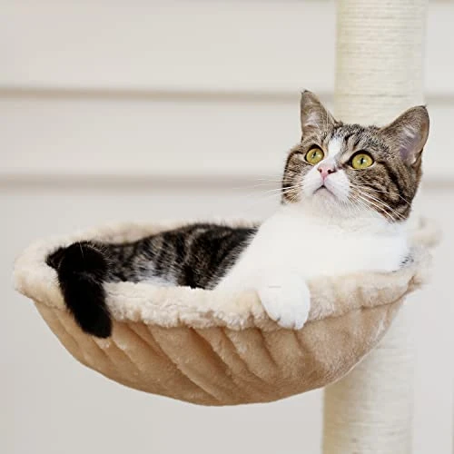 66" In Cat Tree Multi-Level Cat Tower With Fully Sisal Covering Scratching Posts,CARB-Certified Board,Deluxe Condos And Large Space Capsule Nest 8 66" In Cat Tree Multi-Level Cat Tower With Fully Sisal Covering Scratching Posts,CARB-Certified Board,Deluxe Condos And Large Space Capsule Nest - Image 6