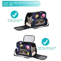 Pet Carrier Funny Food Donuts Hamburger Galaxy Planets Soft-Sided Pet Travel Carriers For Cats,Dogs Puppy Comfort Portable Foldable Pet Bag Airline Approved 11 Pet Carrier Funny Food Donuts Hamburger Galaxy Planets Soft-Sided Pet Travel Carriers For Cats,Dogs Puppy Comfort Portable Foldable Pet Bag Airline Approved -Greenies Pet Store 41GApCCcAVL