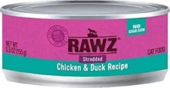 Rawz Natural Premium Shredded Canned Cat Wet Food - Made With Real Meat Ingredients No BPA Or Gums - 5.5oz Cans 24 Count (Chicken & Pumpkin) -Greenies Pet Store 41GxYsgbRzL. AC