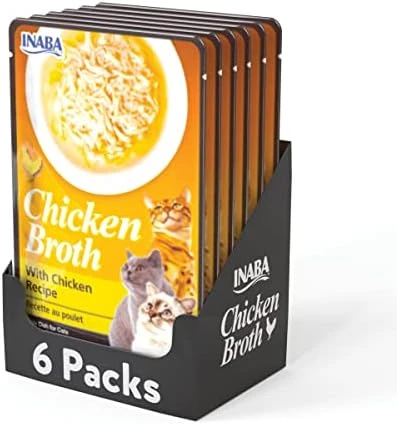 INABA Chicken Broth - Shredded Chicken And Seafood Flakes In Tasty Chicken Gravy - Side Dish Wet Treat For Cats - 4 Flavor Variety Pack (24 Pouches) 9 INABA Chicken Broth - Shredded Chicken And Seafood Flakes In Tasty Chicken Gravy - Side Dish Wet Treat For Cats - 4 Flavor Variety Pack (24 Pouches) - Image 7