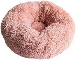 YangYan Super Soft Pet Bed Kennel Dog Round Cat Winter Warm Sleeping Bag Long Plush Puppy Cushion Mat Portable Cat Supplies 46/50/60cm (Color : White Brown, Size : 35cm) -Greenies Pet Store 41I2MQJZIGL. AC