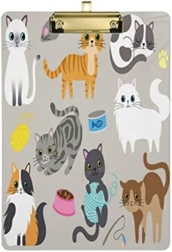 Cute Kitty Cat With Cat Breeds Toys And Food Plastic Clipboard Lovely Cat Kitchen Clipboards Low Profile Clip Boards For Students Office Man Woman Kids Standard A4 Letter Size 12.5x9 Inch Silver 16 Cute Kitty Cat With Cat Breeds Toys And Food Plastic Clipboard Lovely Cat Kitchen Clipboards Low Profile Clip Boards For Students Office Man Woman Kids Standard A4 Letter Size 12.5x9 Inch Silver -Greenies Pet Store 41IMagbFPLL. AC