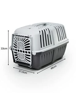 Lionto Plastic Transport Box For Dogs And Cats 48 X 31.5 X 33 Cm Anthracite 11 Lionto Plastic Transport Box For Dogs And Cats 48 X 31.5 X 33 Cm Anthracite -Greenies Pet Store 41IfaQYcBLL