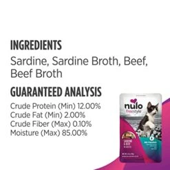 Nulo Freestyle Cat & Kitten Wet Cat Food Pouch, Premium All Natural Grain-Free Soft Cat Food Topper With Amino Acids For Heart Health And High Animal-Based Protein 23 Nulo Freestyle Cat & Kitten Wet Cat Food Pouch, Premium All Natural Grain-Free Soft Cat Food Topper With Amino Acids For Heart Health And High Animal-Based Protein -Greenies Pet Store 41ItO8uI6OL