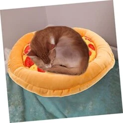 Iplusmile 2pcs Cat Nest Big Cat Little Cat Pet Mat For Food Round Mattress Pizza Cat Bed Cat Beds For Outdoor Cats Pet Self Warming Pad Warming Cat Bed Small Cat Bed Cat Hideaway Cattery -Greenies Pet Store 41J2EoncdTL