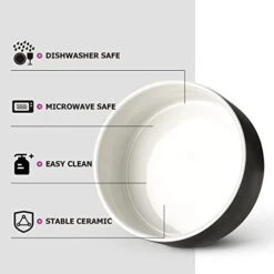 Y YHY 40oz Cat Treat Cookie Jar & 24oz Ceramic Dog And Cat Bowl Set -Greenies Pet Store 41JIPe5LLhL