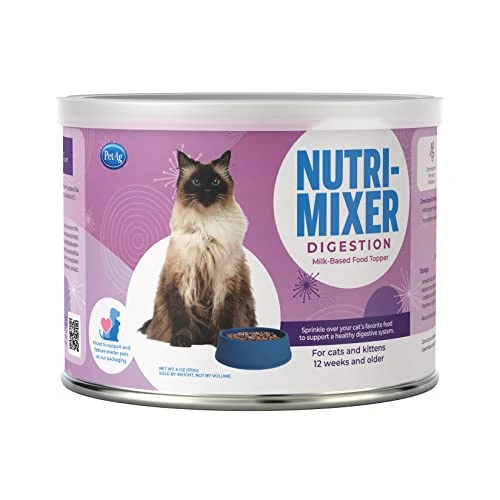 PetAg Nutri-Mixer Digestive Food Topper For Cats & Kittens 12 Weeks Or Older - Cat Food Topper Supplement - 6 Oz 3 PetAg Nutri-Mixer Digestive Food Topper For Cats & Kittens 12 Weeks Or Older - Cat Food Topper Supplement - 6 Oz