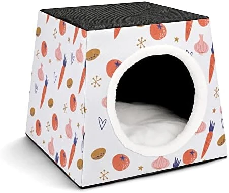 Indoor Cat House Cat Bed Cat Sofa Printed Cat Cube With Small Pillow For Kitty Small Dogs Food Chicken Glove 13 Indoor Cat House Cat Bed Cat Sofa Printed Cat Cube With Small Pillow For Kitty Small Dogs Food Chicken Glove - Image 11