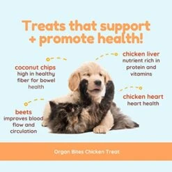 CocoTherapy Organ Bites! Dog And Cat Treat (Chicken + Beet) 3 Oz. 10 CocoTherapy Organ Bites! Dog And Cat Treat (Chicken + Beet) 3 Oz. -Greenies Pet Store 41JxpgZ0xsL