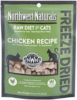 Northwest Naturals Freeze Dried Diet For Cats – Chicken Cat Food – Grain-Free, Gluten-Free Pet Food, Cat Training Treats – 11 Oz. -Greenies Pet Store 41LGXMusRML. AC