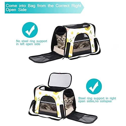 Pet Carrier Avocado Eggs Beef Vegetables Food Soft-Sided Pet Travel Carriers For Cats,Dogs Puppy Comfort Portable Foldable Pet Bag Airline Approved 7 Pet Carrier Avocado Eggs Beef Vegetables Food Soft-Sided Pet Travel Carriers For Cats,Dogs Puppy Comfort Portable Foldable Pet Bag Airline Approved - Image 5