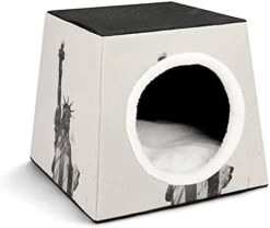 Indoor Cat House Cat Bed Cat Sofa Printed Cat Cube With Small Pillow For Kitty Small Dogs Food Chicken Glove 25 Indoor Cat House Cat Bed Cat Sofa Printed Cat Cube With Small Pillow For Kitty Small Dogs Food Chicken Glove -Greenies Pet Store 41NgWZOcEzL. AC