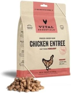 Vital Essentials Freeze Dried Cat Food, Beef & Chicken Mini Nibs 8 Oz -Greenies Pet Store 41NqKDZ2B2L. AC