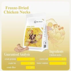 PET-EVER Freeze Dried Raw Cat And Dog Treats Single Ingredient HypoallergenicHumanely Raised Factory Made,Freeze Dried Chicken Necks,3.5oz -Greenies Pet Store 41OSHzi9ihL