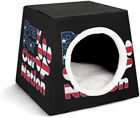 Indoor Cat House Cat Bed Cat Sofa Printed Cat Cube With Small Pillow For Kitty Small Dogs Food Chicken Glove 17 Indoor Cat House Cat Bed Cat Sofa Printed Cat Cube With Small Pillow For Kitty Small Dogs Food Chicken Glove - Image 15