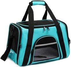 ROSEBB Pet Carrier,Dog Carrier Cat Carrier Airline Approved,Collapsible Soft Sided TSA Approved Pet Carrier For Medium And Small Cats, Puppies Up To 15 Lbs, Cat Travel Carrier(Medium Blue) 22 ROSEBB Pet Carrier,Dog Carrier Cat Carrier Airline Approved,Collapsible Soft Sided TSA Approved Pet Carrier For Medium And Small Cats, Puppies Up To 15 Lbs, Cat Travel Carrier(Medium Blue) -Greenies Pet Store 41PVMTQlqcL. AC