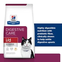Hill's Prescription Diet I/d Digestive Care Chicken Flavor Dry Cat Food, Veterinary Diet, 8.5 Lb. Bag 12 Hill's Prescription Diet I/d Digestive Care Chicken Flavor Dry Cat Food, Veterinary Diet, 8.5 Lb. Bag -Greenies Pet Store 41Pzyoo3BBL