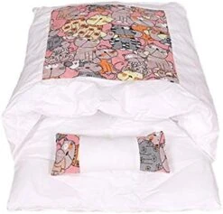 JENPECH 2021 New Lovely Cat Bed - Owl Star Print Cat Warm Sleeping Bed Bag - Washable Closed Kitten Net With Pillow -Greenies Pet Store 41Qgsvm BkL. AC