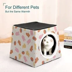 Indoor Cat House Cat Bed Cat Sofa Printed Cat Cube With Small Pillow For Kitty Small Dogs Food Chicken Glove 20 Indoor Cat House Cat Bed Cat Sofa Printed Cat Cube With Small Pillow For Kitty Small Dogs Food Chicken Glove -Greenies Pet Store 41RPYkVXkqL