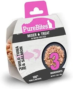 PureBites Wet Mixers | Tuna & Salmon | Only 3 Ingredients | 12-Pack (Packaging May Vary) -Greenies Pet Store 41RnnEY4DuL. AC 1
