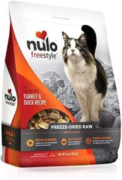 Nulo Freestyle Freeze-Dried Raw, Ultra-Rich Grain-Free Dry Cat Food For All Breeds And Life Stages With BC30 Probiotic For Digestive And Immune Health -Greenies Pet Store 41RxiJI8iCL. AC