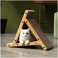 JYDQM Cats Scratcher Lounge Wooden Frame Cat Scratching Board Furniture Protection Detachable Indoor Scratchers (Color : A, Size : One Size) 15 JYDQM Cats Scratcher Lounge Wooden Frame Cat Scratching Board Furniture Protection Detachable Indoor Scratchers (Color : A, Size : One Size) -Greenies Pet Store 41ShtE15ShL. AC