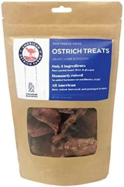 American Ostrich Farms Ostrich Organ Treats - All Natural Pet Treat - High In Protein And Essential Nutrients, 2.5 Oz Bag (3 Pack) -Greenies Pet Store 41SnlnhNSSL. AC 1