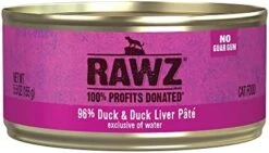 Rawz Natural Premium Pate Canned Cat Wet Food - Made With Real Meat Ingredients No BPA Or Gums - 5.5oz Cans 24 Count (Salmon) -Greenies Pet Store 41TP6SuXaEL. AC