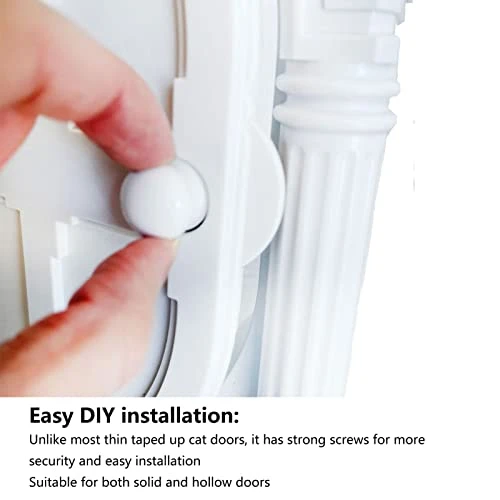 Pet Interior Door, Flapless Durable ABS Easy DIY Installation Arched Cat Door For Puppy For Indoor 4 Pet Interior Door, Flapless Durable ABS Easy DIY Installation Arched Cat Door For Puppy For Indoor - Image 2