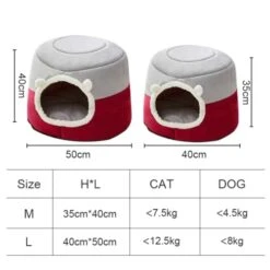 New Winter Deep Sleep Comfort Cat Bed Cats Tent Cozy Cave Capsule Small Dogs Cats House Indoor (Medium,Green) -Greenies Pet Store 41UvD9G1wcL 3