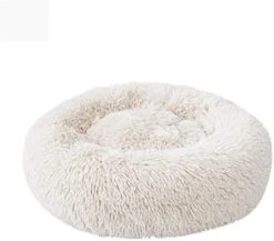 YangYan Soft Long Plush Cat Bed Round Plush Cat Bed House Round Pet Dog Bed For Small Dogs Cats Nest Winter Warm Sleeping Bed Puppy Mat (Color : A, Size : 40cm) -Greenies Pet Store 41W EYtNm4L. AC