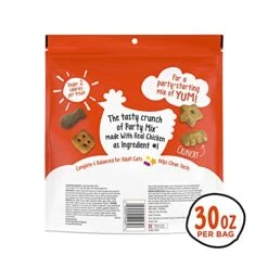 Purina Friskies Made In USA Facilities Cat Treats, Party Mix Original Crunch - 30 Oz. Pouch -Greenies Pet Store 41W0GxiFz7S