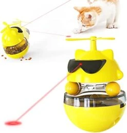 PUINGREN Cat Food Tumbler Toys Cat Food Dispenser Cat Treat Toys Cat Food Balance Ball,Cat Food Puzzle Feeder For Indoor Cats InteractiveToy Gift For Kitten/Dogs-USB Charging Cat Toys(Yellow) 23 PUINGREN Cat Food Tumbler Toys Cat Food Dispenser Cat Treat Toys Cat Food Balance Ball,Cat Food Puzzle Feeder For Indoor Cats InteractiveToy Gift For Kitten/Dogs-USB Charging Cat Toys(Yellow) -Greenies Pet Store 41WjzONfKfS. AC