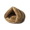 YangYan Soft Pet Bed Cats Dogs Bed House Winter Warm Sleeping Cats Nest Plush Puppy Cushion Mat Portable Pet Cat Supplies Bed For Cats (Color : Brown, Size : 50x40cm) -Greenies Pet Store 41WseLWz1VL