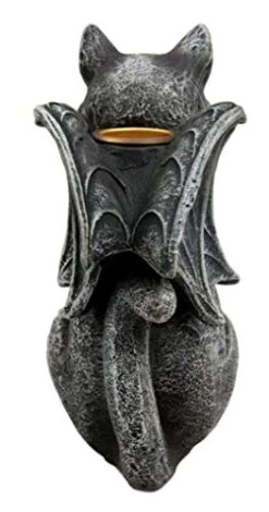 GENERIC HomDEc Stoic Moon Guardian Feline Cat Gargoyle Holder 5.5" H -Greenies Pet Store 41aS4kFPKcL