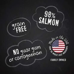 Hound & Gatos Wet Cat Food, 98% Salmon, Case Of 24, 5.5 Oz Cans -Greenies Pet Store 41acX6KzIUL