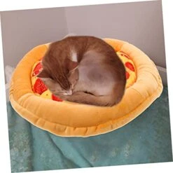 Ipetboom 3pcs Cat Nest Outdoor Playset Outdoor Cat Toys Winter Outdoor Toys Cat Beds For Indoor Cats Pizza Pet Mat Pet Mats Cushion Small Cat Bed Cat Squeaky Toy Kitten Bed Keep Warm Food -Greenies Pet Store 41adZgg6FDL
