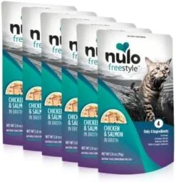 Nulo Freestyle Cat & Kitten Wet Cat Food Pouch, Premium All Natural Grain-Free Soft Cat Food Topper With Amino Acids For Heart Health And High Animal-Based Protein 24 Nulo Freestyle Cat & Kitten Wet Cat Food Pouch, Premium All Natural Grain-Free Soft Cat Food Topper With Amino Acids For Heart Health And High Animal-Based Protein -Greenies Pet Store 41afCTk6 xL. AC