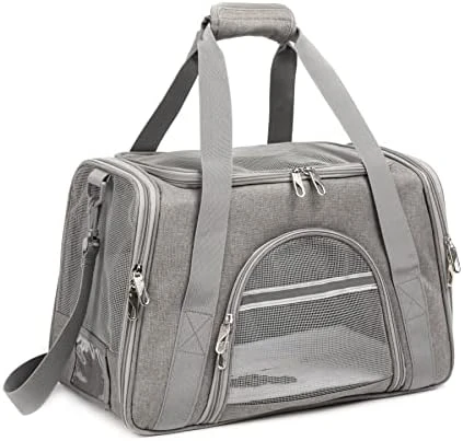 ROSEBB Pet Carrier,Dog Carrier Cat Carrier Airline Approved,Collapsible Soft Sided TSA Approved Pet Carrier For Medium And Small Cats, Puppies Up To 15 Lbs, Cat Travel Carrier(Medium Blue) 9 ROSEBB Pet Carrier,Dog Carrier Cat Carrier Airline Approved,Collapsible Soft Sided TSA Approved Pet Carrier For Medium And Small Cats, Puppies Up To 15 Lbs, Cat Travel Carrier(Medium Blue) - Image 7