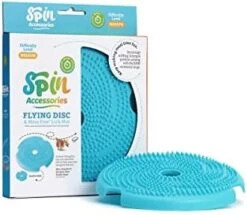 PetDreamHouse Spin Disc Slow Feeding Dog Bowl Insert And Frisbee, Slow Feeder Accessory Lick Mat, Blue -Greenies Pet Store 41bFE5tX1wL. AC