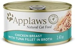 Applaws Natural Wet Cat Food, 16 Pack, Limited Ingredient Food For Cats, Chicken Selection Variety Pack In Broth, 2.47 Oz Cans -Greenies Pet Store 41bOcctnziL. AC
