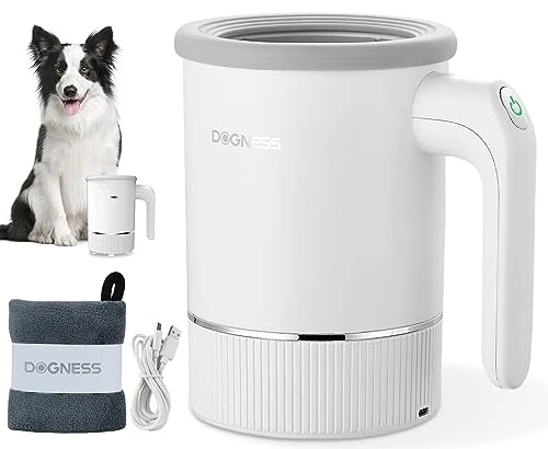 DOGNESS Automatic Dog Paw Cleaner, Electric Paw Washer For Dogs Portable Paw Cleaner Cup, Dog Foot Cleaning Machine USB Rechargeable, Designed For Medium To Large Dogs (White) 3 DOGNESS Automatic Dog Paw Cleaner, Electric Paw Washer For Dogs Portable Paw Cleaner Cup, Dog Foot Cleaning Machine USB Rechargeable, Designed For Medium To Large Dogs (White)