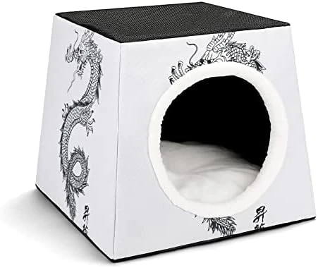 Printed Cat Cube Kitty House Indoor Cats Bed Cat Sofa Small Dogs Shelter Warm And Cozy Food Truck Illustration 13 Printed Cat Cube Kitty House Indoor Cats Bed Cat Sofa Small Dogs Shelter Warm And Cozy Food Truck Illustration - Image 11