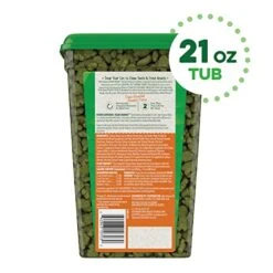 FELINE GREENIES Natural Dental Care Cat Treats Oven Roasted Chicken Flavor, 21 Oz. Tub 12 FELINE GREENIES Natural Dental Care Cat Treats Oven Roasted Chicken Flavor, 21 Oz. Tub -Greenies Pet Store 41ceKURo9pL