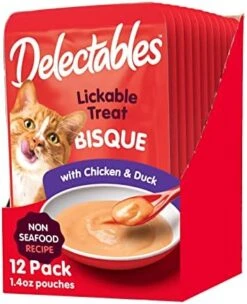 Delectables Bisque Non-Seafood Lickable Wet Cat Treats, Variety Pack, 12 Count (Pack Of 1) -Greenies Pet Store 41cnc0aStvL. AC