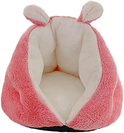 JENPECH Cat House - 2021 New Rabbit Ear Design Kitty Cat Bed - Semi-Closed Comfortable Kitty Shaped Cat Nest For For Cats Small Dogs Rose Red 9 JENPECH Cat House - 2021 New Rabbit Ear Design Kitty Cat Bed - Semi-Closed Comfortable Kitty Shaped Cat Nest For For Cats Small Dogs Rose Red - Image 7