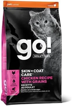 GO! Solutions Skin + Coat Care - Dry Cat Food, 16 Lb - Chicken Recipe With Grains - Cat Food For All Life Stages - With Probiotics -Greenies Pet Store 41d3graiwGL. AC 3