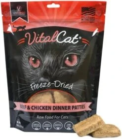 Vital Essentials Freeze Dried Cat Food, Pork Dinner Patties 8 Oz 28 Vital Essentials Freeze Dried Cat Food, Pork Dinner Patties 8 Oz -Greenies Pet Store 41dfQG7 FnL. AC