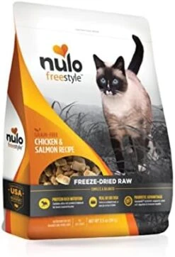 Nulo Freestyle Freeze-Dried Raw, Ultra-Rich Grain-Free Dry Cat Food For All Breeds And Life Stages With BC30 Probiotic For Digestive And Immune Health -Greenies Pet Store 41e0VFjabL. AC