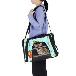 Pet Carrier Fast Food French Fries Potato Chips Soft-Sided Pet Travel Carriers For Cats,Dogs Puppy Comfort Portable Foldable Pet Bag Airline Approved 22 Pet Carrier Fast Food French Fries Potato Chips Soft-Sided Pet Travel Carriers For Cats,Dogs Puppy Comfort Portable Foldable Pet Bag Airline Approved -Greenies Pet Store 41fdJFNObFL